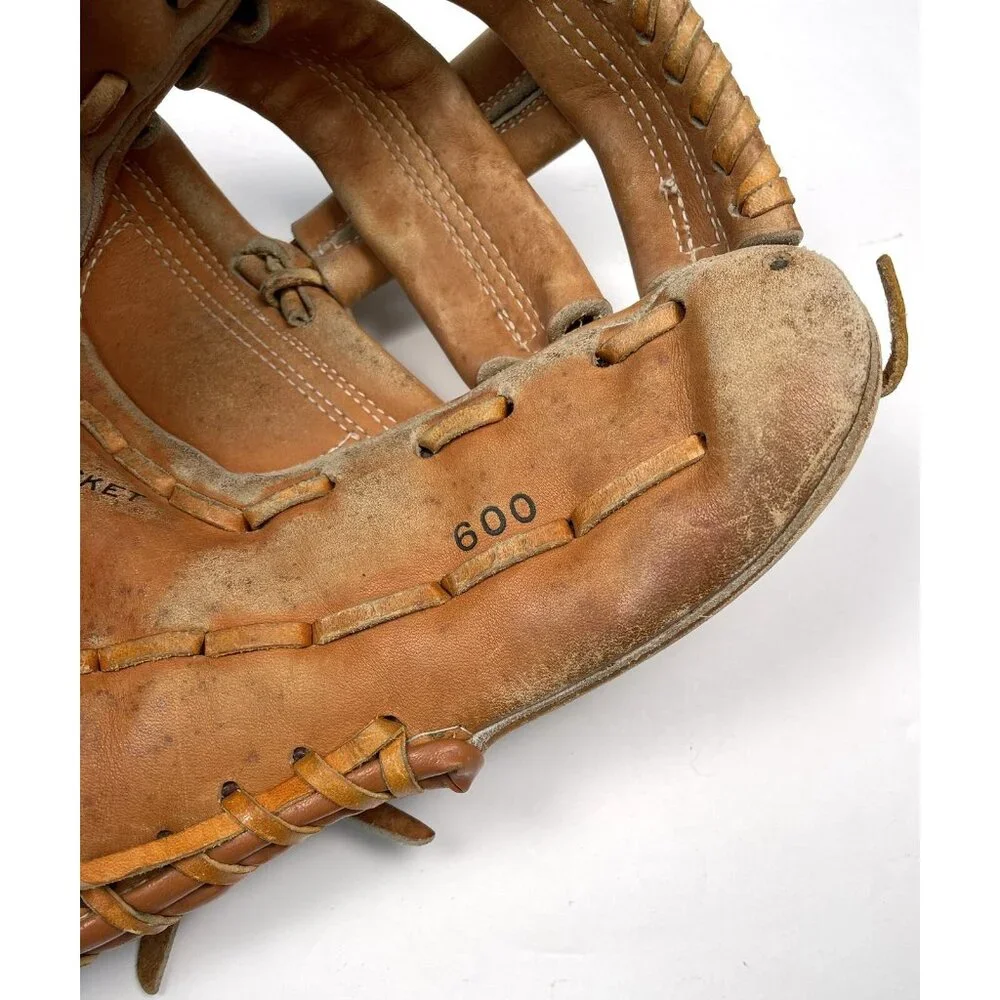 VTG DAMAX-PRO 600 EZ-Catch Pocket Top Grain Leather SOFTBALL GLOVE LHT *Read*
